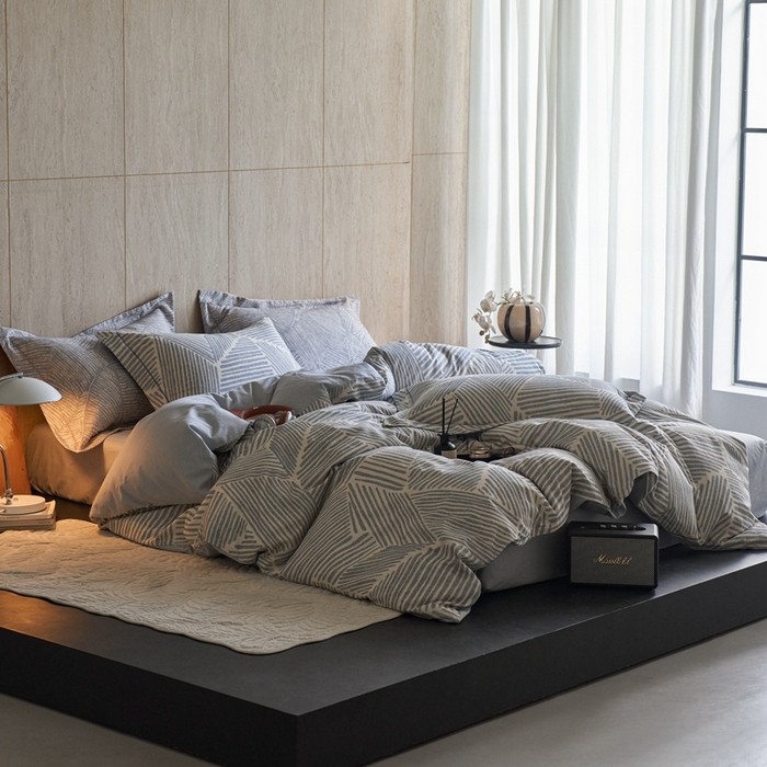 91家纺网 家纺一手货源 找家纺 时年家纺 2025新款全棉超柔磨毛印花系列四件套 奥维斯