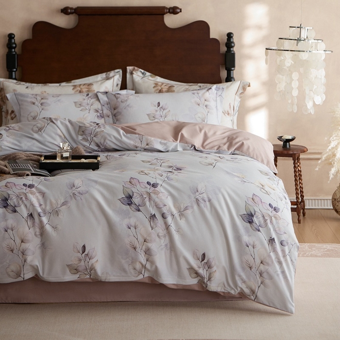 91家纺网 家纺一手货源 找家纺 时年家纺 2025新款全棉超柔磨毛印花系列四件套 舒蔓枝