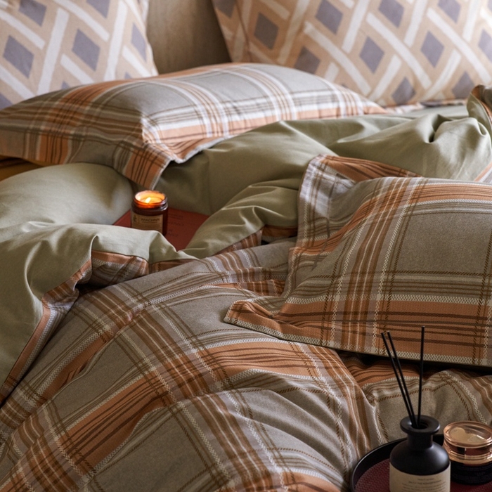 91家纺网 家纺一手货源 找家纺 时年家纺 2025新款全棉超柔磨毛印花系列四件套 理所