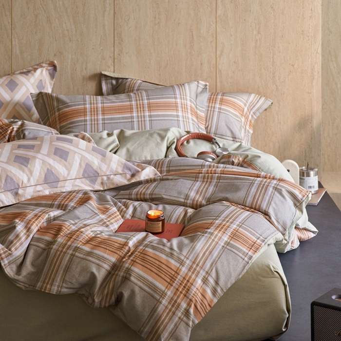 91家纺网 家纺一手货源 找家纺 时年家纺 2025新款全棉超柔磨毛印花系列四件套 理所