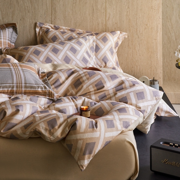 91家纺网 家纺一手货源 找家纺 时年家纺 2025新款全棉超柔磨毛印花系列四件套 里域