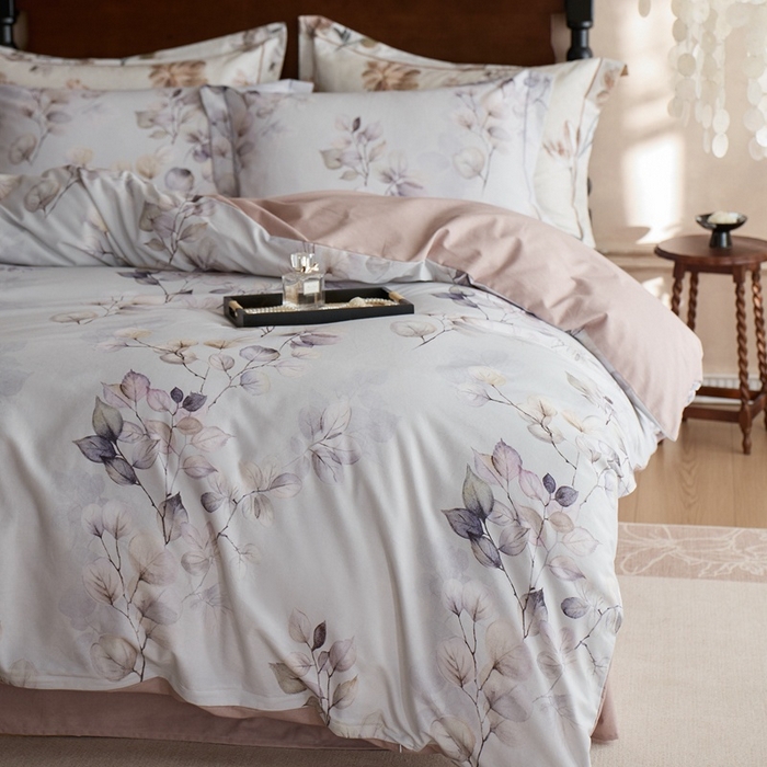 91家纺网 家纺一手货源 找家纺 时年家纺 2025新款全棉超柔磨毛印花系列四件套 舒蔓枝