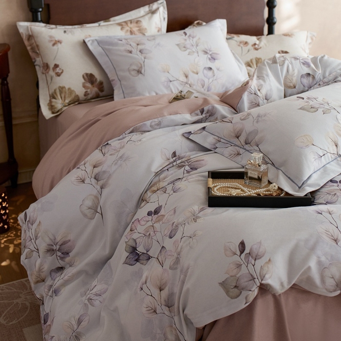 91家纺网 家纺一手货源 找家纺 时年家纺 2025新款全棉超柔磨毛印花系列四件套 舒蔓枝