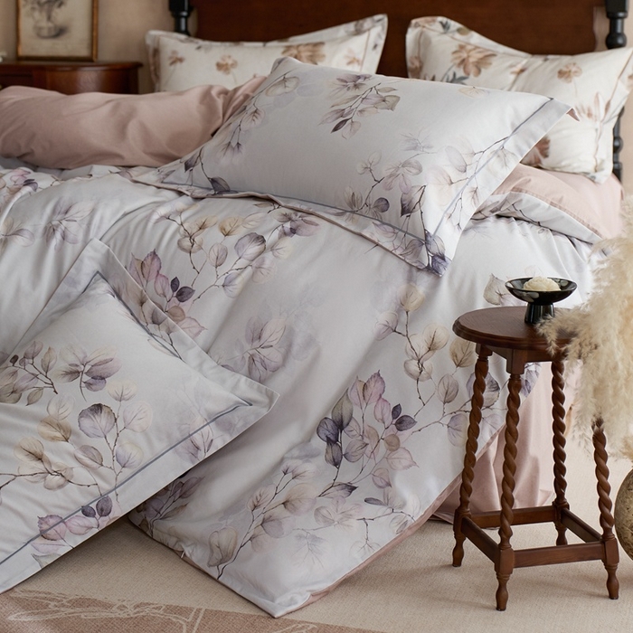 91家纺网 家纺一手货源 找家纺 时年家纺 2025新款全棉超柔磨毛印花系列四件套 舒蔓枝