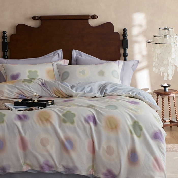 91家纺网 家纺一手货源 找家纺 时年家纺 2025新款全棉超柔磨毛印花系列四件套 觅光