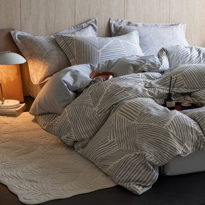 91家纺网 家纺一手货源 找家纺 时年家纺 2025新款全棉超柔磨毛印花系列四件套 奥维斯