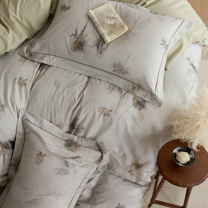 91家纺网 家纺一手货源 找家纺 时年家纺 2025新款全棉超柔磨毛印花系列四件套 汐秋集