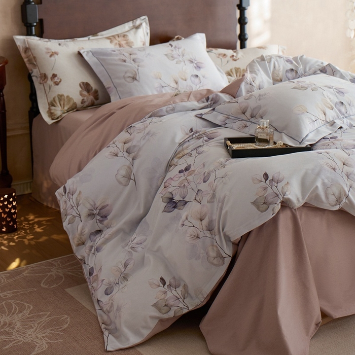 91家纺网 家纺一手货源 找家纺 时年家纺 2025新款全棉超柔磨毛印花系列四件套 舒蔓枝