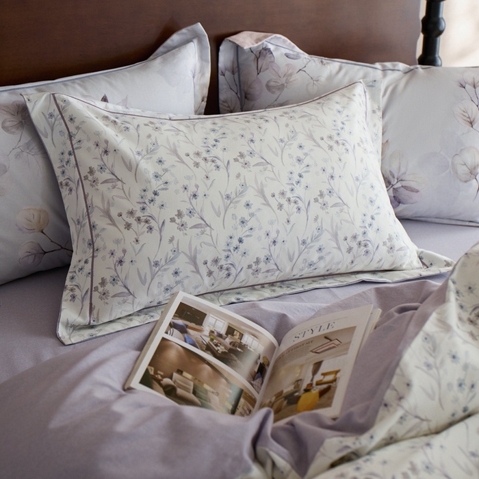 91家纺网 家纺一手货源 找家纺 时年家纺 2025新款全棉超柔磨毛印花系列四件套 樱贝