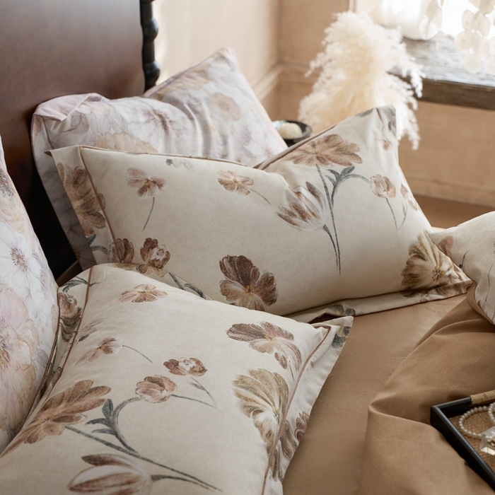 91家纺网 家纺一手货源 找家纺 时年家纺 2025新款全棉超柔磨毛印花系列四件套 木槿怡人