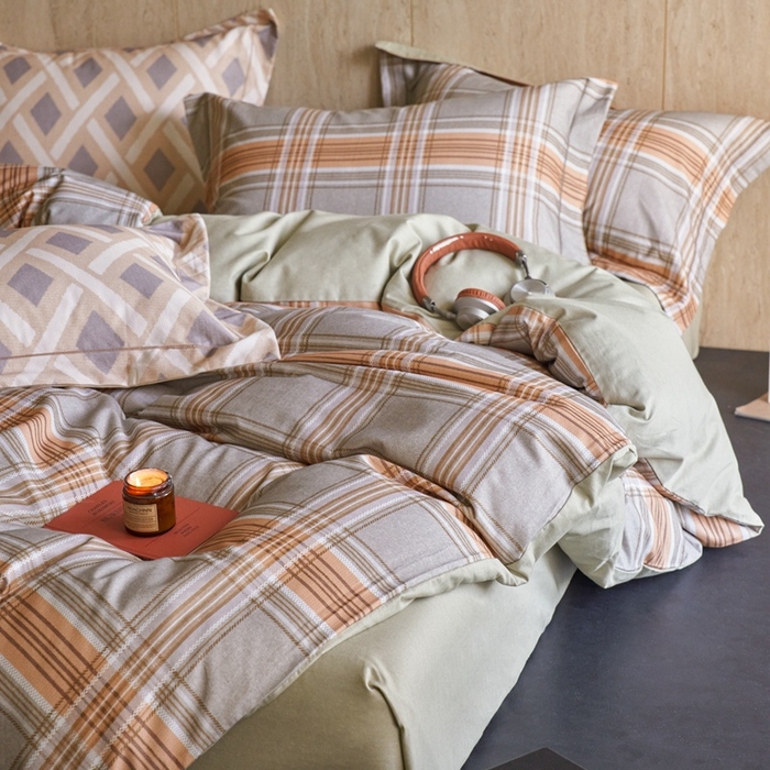 91家纺网 家纺一手货源 找家纺 时年家纺 2025新款全棉超柔磨毛印花系列四件套 理所