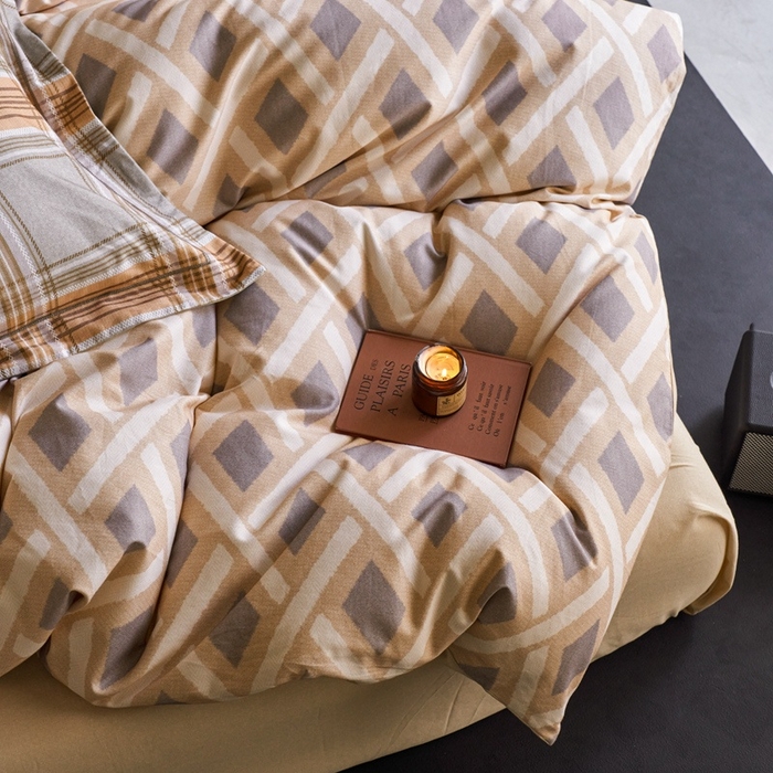 91家纺网 家纺一手货源 找家纺 时年家纺 2025新款全棉超柔磨毛印花系列四件套 里域