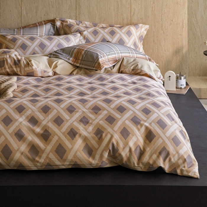 91家纺网 家纺一手货源 找家纺 时年家纺 2025新款全棉超柔磨毛印花系列四件套 里域