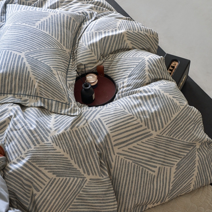 91家纺网 家纺一手货源 找家纺 时年家纺 2025新款全棉超柔磨毛印花系列四件套 奥维斯