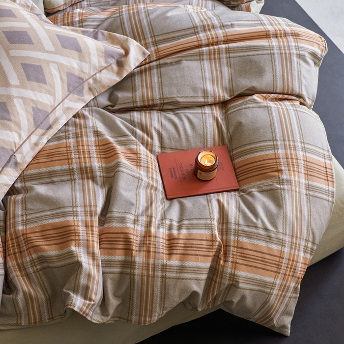 91家纺网 家纺一手货源 找家纺 时年家纺 2025新款全棉超柔磨毛印花系列四件套 理所