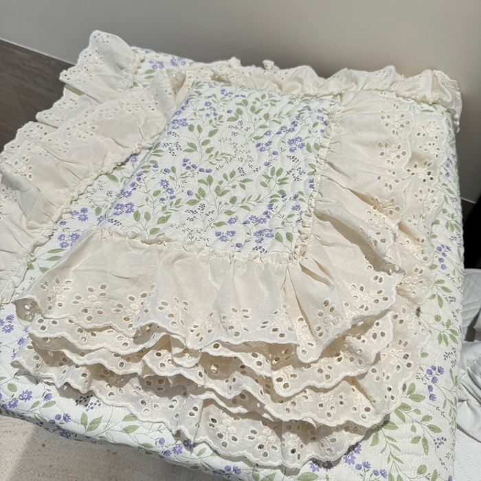 91家纺网 家纺一手货源 找家纺 奈萝家纺 2025新款全棉纯棉床盖三件套可配同款四季被同款被套 千野紫