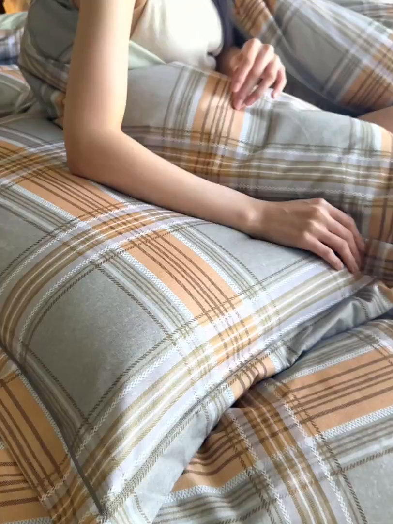 91家纺网 家纺一手货源 找家纺 时年家纺 2025新款全棉超柔磨毛印花系列四件套 理所