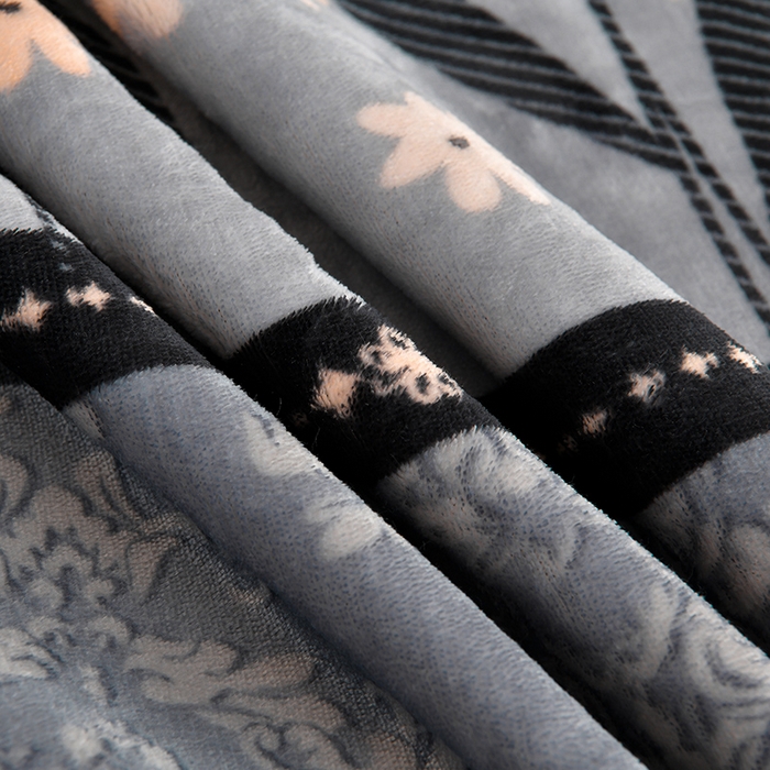 91家纺网 家纺一手货源 找家纺  妮恒美 2025新款牛奶绒印花床裙款四件套法莱绒四件套珊瑚金貂绒四件套 五谷丰登