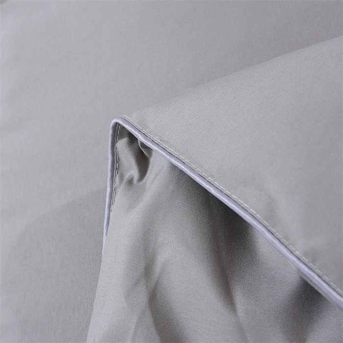 91家纺网 家纺一手货源 找家纺 好老表被业 2025新款纯色羽丝绒冬被芯加厚保暖双拼羽丝棉被子春秋被单双人直播被子被芯 灰色