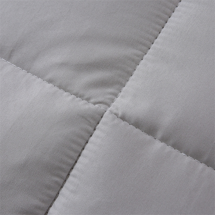 91家纺网 家纺一手货源 找家纺 好老表被业 2025新款纯色羽丝绒冬被芯加厚保暖双拼羽丝棉被子春秋被单双人直播被子被芯 灰色