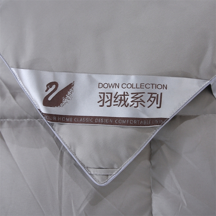91家纺网 家纺一手货源 找家纺 好老表被业 2025新款纯色羽丝绒冬被芯加厚保暖双拼羽丝棉被子春秋被单双人直播被子被芯 灰色