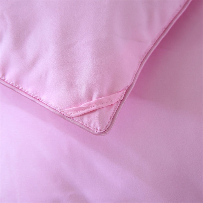 91家纺网 家纺一手货源 找家纺 好老表被业 2025新款纯色羽丝绒冬被芯加厚保暖双拼羽丝棉被子春秋被单双人直播被子被芯 粉色