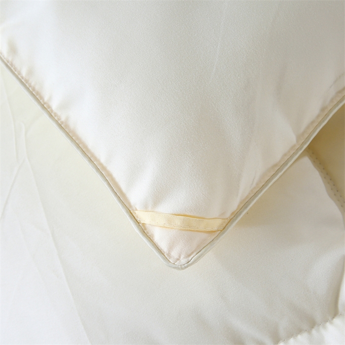 91家纺网 家纺一手货源 找家纺 好老表被业 2025新款纯色羽丝绒冬被芯加厚保暖双拼羽丝棉被子春秋被单双人直播被子被芯 米黄色