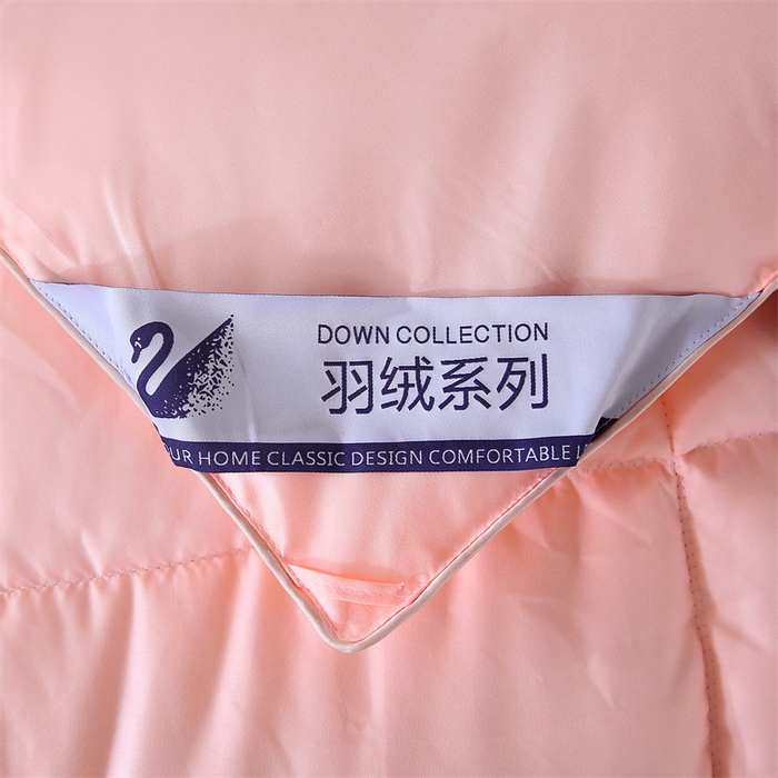 91家纺网 家纺一手货源 找家纺 好老表被业 2025新款纯色羽丝绒冬被芯加厚保暖双拼羽丝棉被子春秋被单双人直播被子被芯 玉色