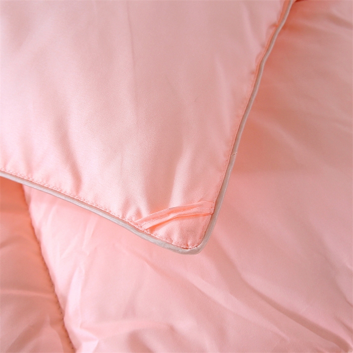 91家纺网 家纺一手货源 找家纺 好老表被业 2025新款纯色羽丝绒冬被芯加厚保暖双拼羽丝棉被子春秋被单双人直播被子被芯 玉色