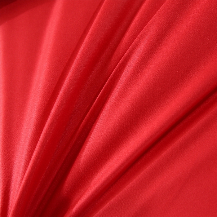 91家纺网 家纺一手货源 找家纺 好老表被业 2025新款纯色羽丝绒冬被芯加厚保暖双拼羽丝棉被子春秋被单双人直播被子被芯 红色