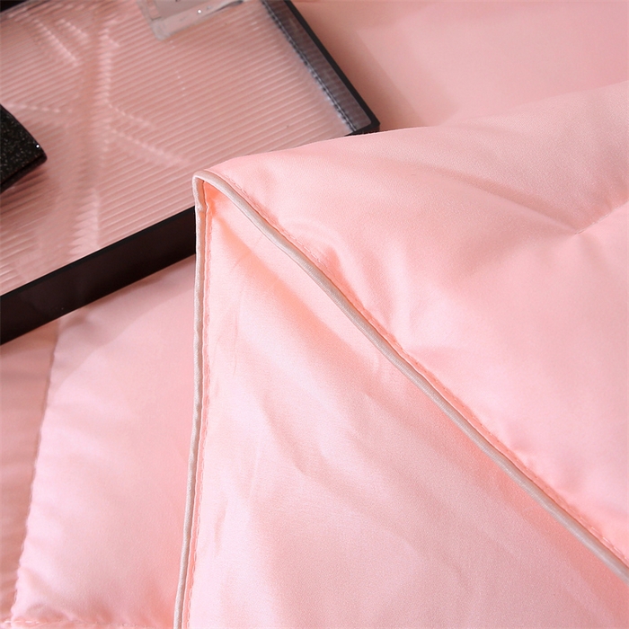 91家纺网 家纺一手货源 找家纺 好老表被业 2025新款纯色羽丝绒冬被芯加厚保暖双拼羽丝棉被子春秋被单双人直播被子被芯 玉色