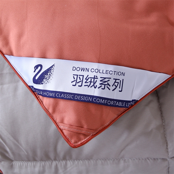 91家纺网 家纺一手货源 找家纺 好老表被业 2025新款纯色羽丝绒冬被芯加厚保暖双拼羽丝棉被子春秋被单双人直播被子被芯 酒红灰