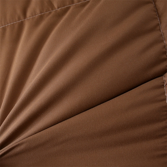 91家纺网 家纺一手货源 找家纺 好老表被业 2025新款纯色羽丝绒冬被芯加厚保暖双拼羽丝棉被子春秋被单双人直播被子被芯 咖色