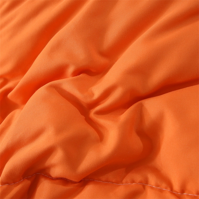 91家纺网 家纺一手货源 找家纺 好老表被业 2025新款纯色羽丝绒冬被芯加厚保暖双拼羽丝棉被子春秋被单双人直播被子被芯 橙灰色