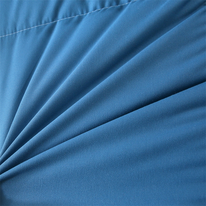 91家纺网 家纺一手货源 找家纺 好老表被业 2025新款纯色羽丝绒冬被芯加厚保暖双拼羽丝棉被子春秋被单双人直播被子被芯 蓝灰色