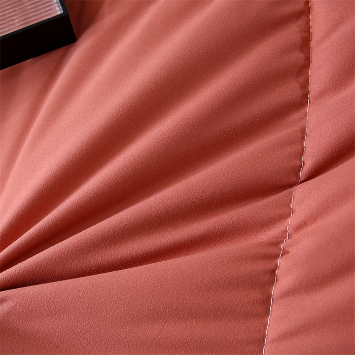 91家纺网 家纺一手货源 找家纺 好老表被业 2025新款纯色羽丝绒冬被芯加厚保暖双拼羽丝棉被子春秋被单双人直播被子被芯 酒红灰