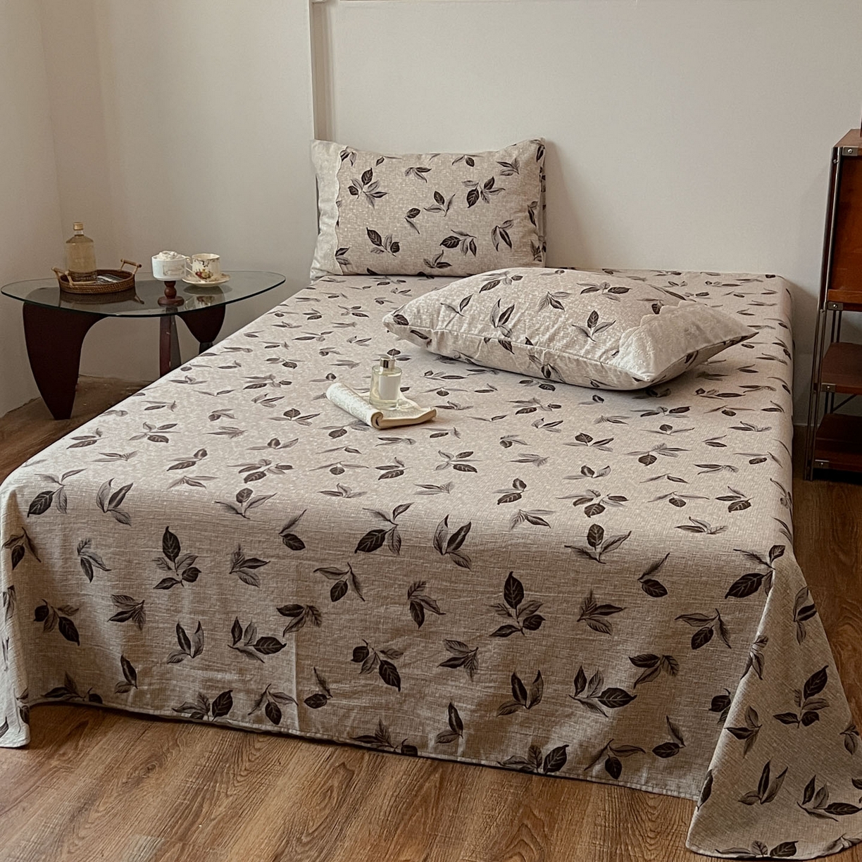 91家纺网 家纺一手货源 找家纺 （总）一比一家纺 2025新款花边原麻床单三件套