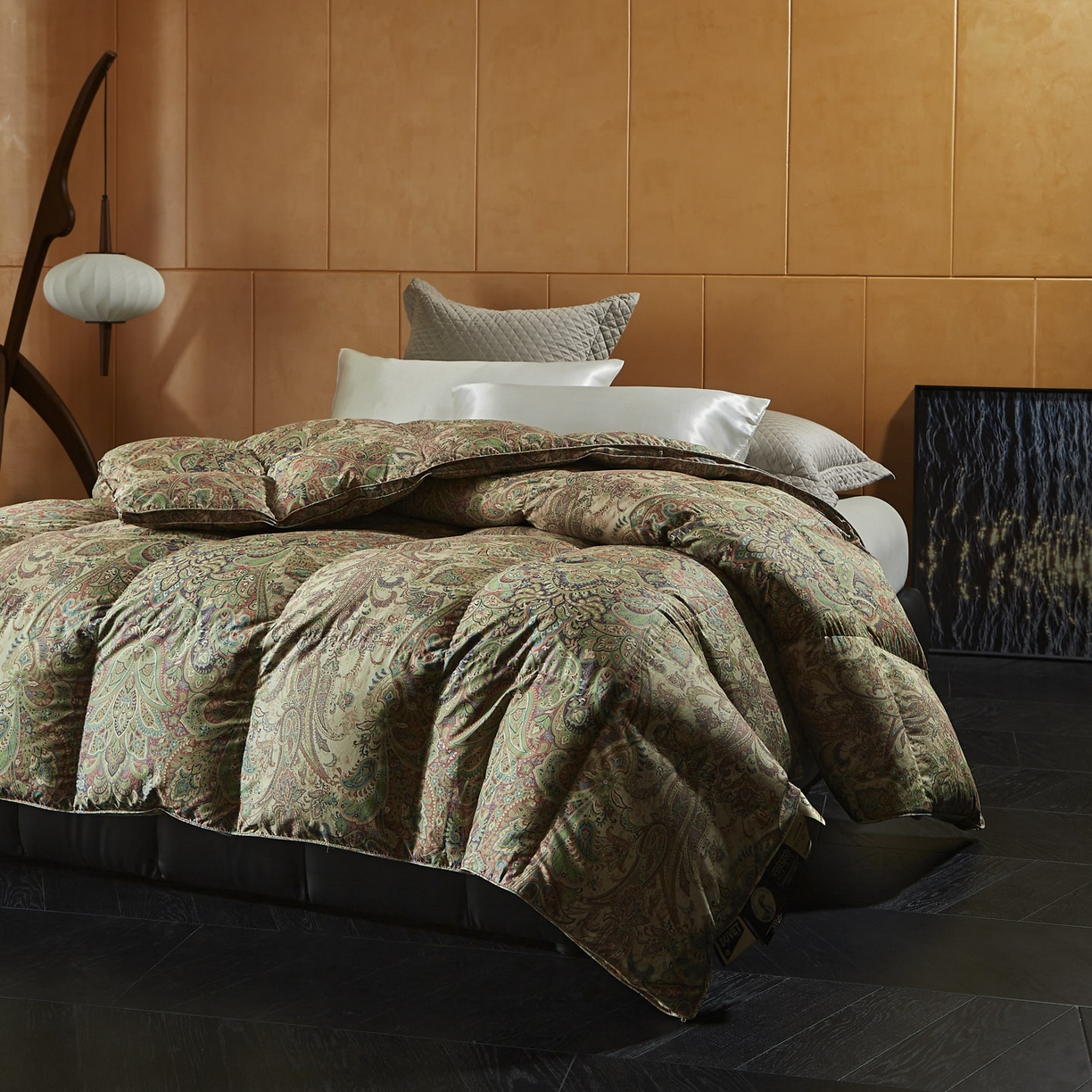 91家纺网 家纺一手货源 找家纺 （总）暖羽屋羽绒馆 2025新款风情鹅绒丝被子羽绒被芯双人婚庆冬被白鹅绒被子