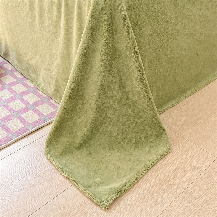 91家纺网 家纺一手货源 找家纺 如约 2025新款印花牛奶绒四件套 碧城春泥-绒