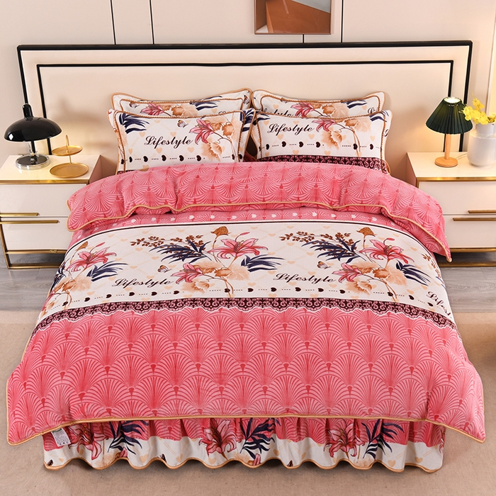 91家纺网 家纺一手货源 找家纺 （总）雨洋2025新款加厚保暖8.5斤牛奶绒金貂婴儿绒四件套