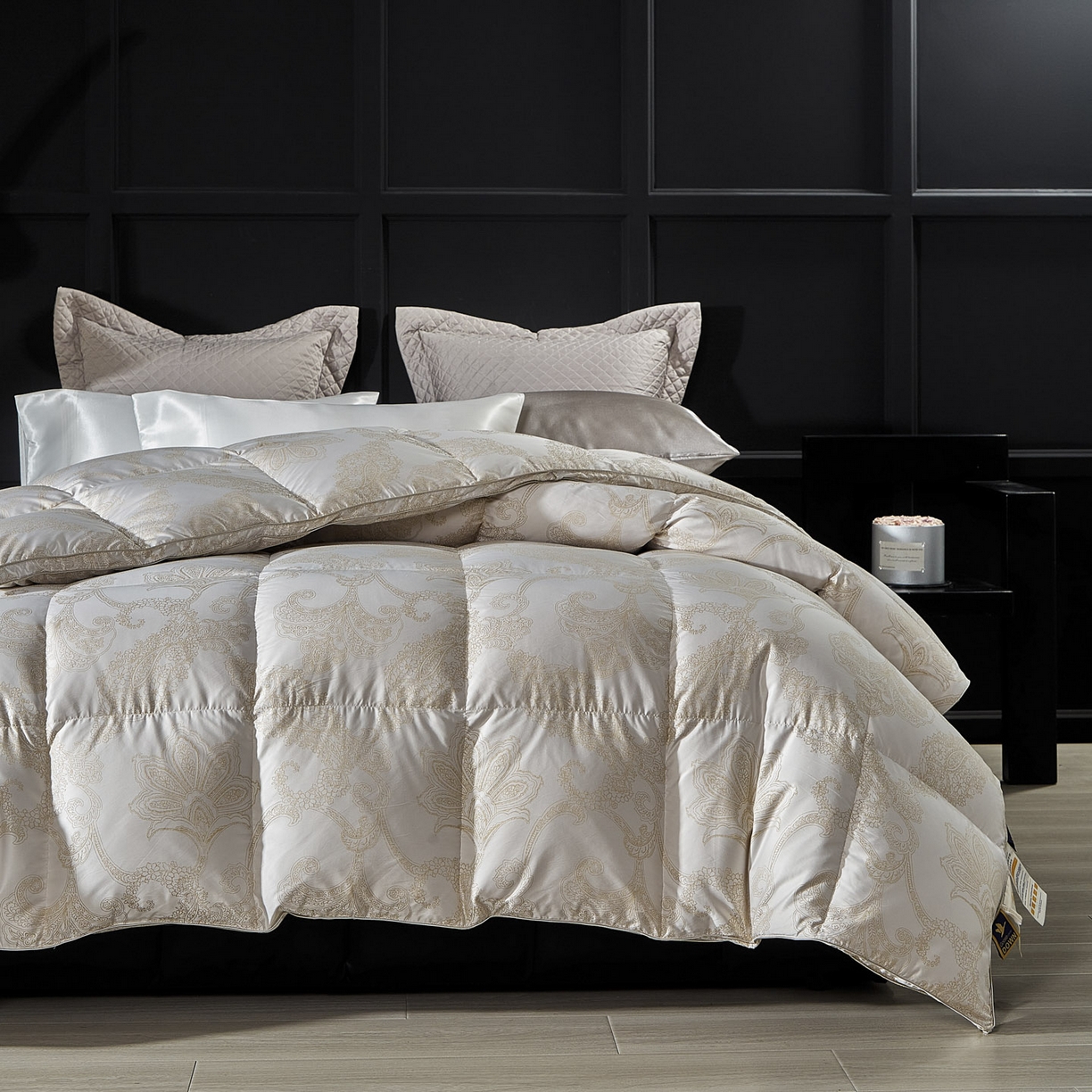 91家纺网 家纺一手货源 找家纺 暖羽屋羽绒馆 2025新款绒子95白鸭绒被子羽绒被双人婚庆加厚冬被春秋被芯 Q维斯