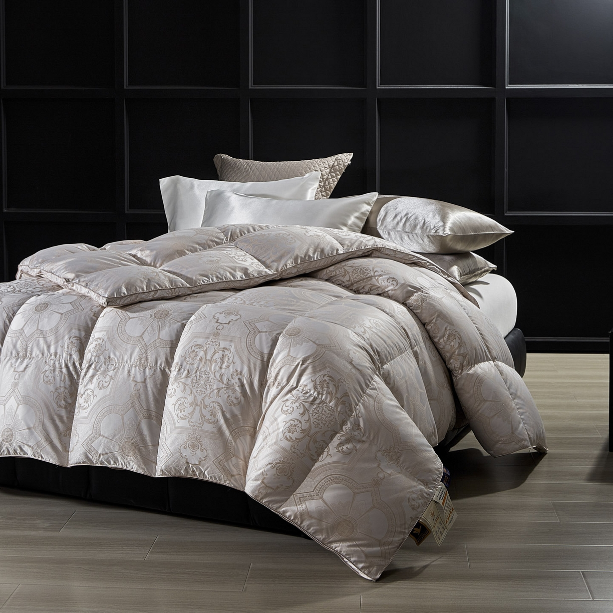 91家纺网 家纺一手货源 找家纺 暖羽屋羽绒馆 2025新款绒子95白鸭绒被子羽绒被双人婚庆加厚冬被春秋被芯 Q拉妮娜