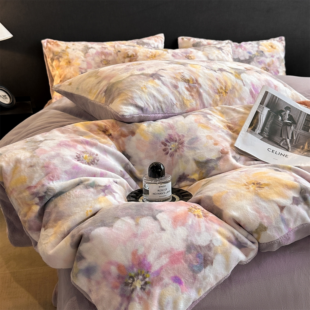 91家纺网 家纺一手货源 找家纺 （总）如约 2025新款数码印花牛奶绒四件套