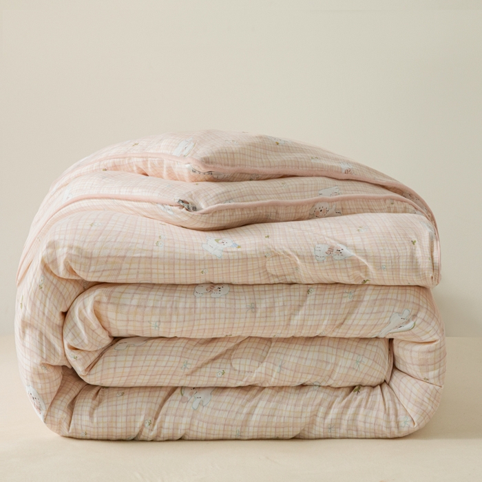 91家纺网 家纺一手货源 找家纺 漫仙阁家纺 2025新款斜纹印花被 春秋被 冬被 单人双人款被子 格子小狗