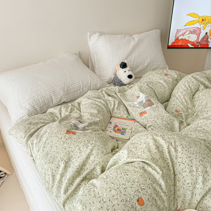 91家纺网 家纺一手货源 找家纺 漫仙阁家纺 2025新款斜纹印花被 春秋被 冬被 单人双人款被子 欢乐小象