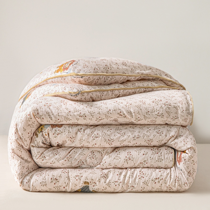 91家纺网 家纺一手货源 找家纺 漫仙阁家纺 2025新款斜纹印花被 春秋被 冬被 单人双人款被子 萌宠小狮子