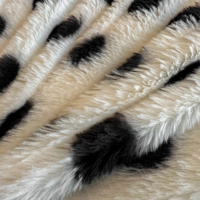 91家纺网 家纺一手货源 找家纺 一比一家纺 2025新款亲肤舒适兔毛绒兔兔绒牛奶绒四件套 波点-奶白