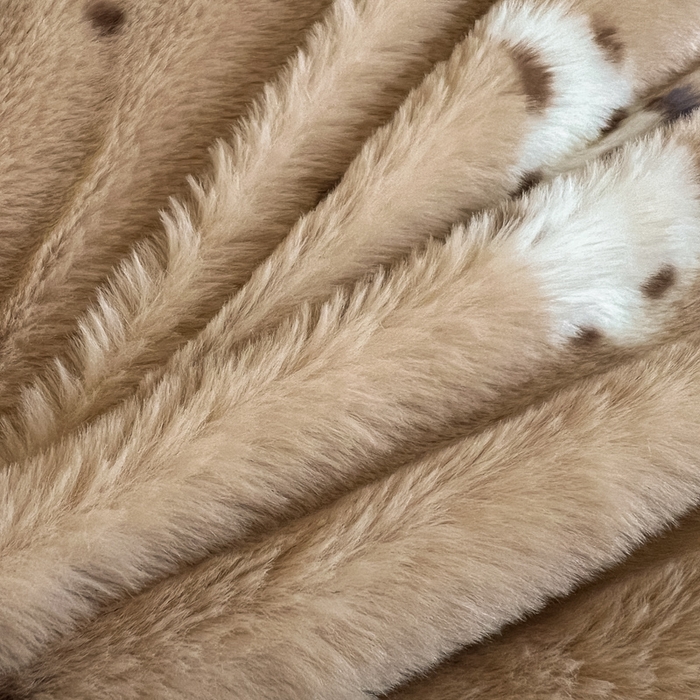 91家纺网 家纺一手货源 找家纺 一比一家纺 2025新款亲肤舒适兔毛绒兔兔绒牛奶绒四件套 蝴蝶结点点-咖