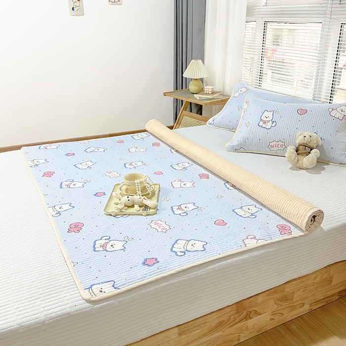 91家纺网 家纺一手货源 找家纺 （总）拾小柒 2025年新款夹棉防滑床盖绗缝褥子床垫保护垫