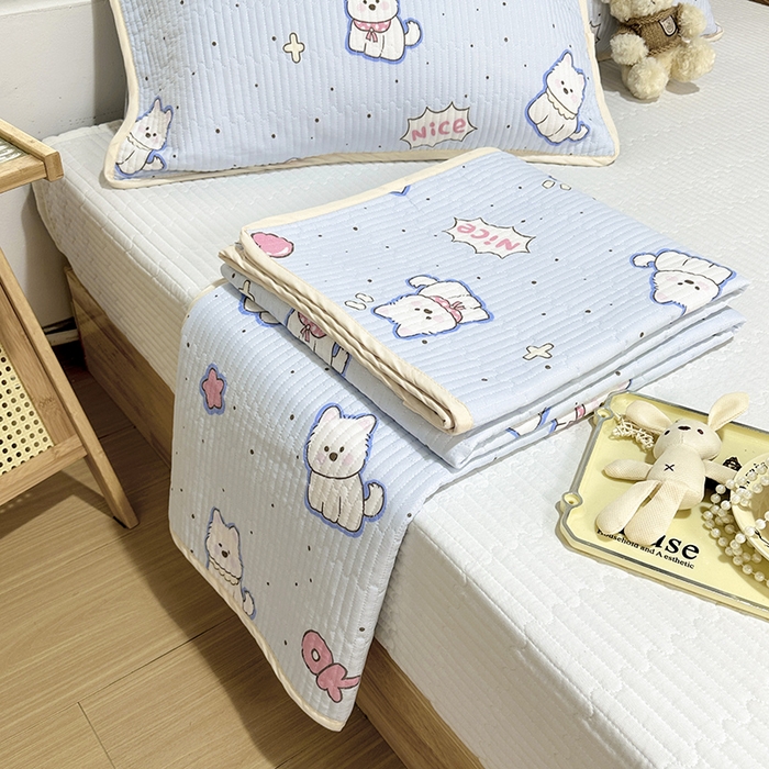 91家纺网 家纺一手货源 找家纺 拾小柒 2025年新款夹棉防滑床盖绗缝褥子床垫保护垫 糯糯棉-高西地